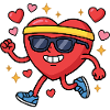 Course amusante pour la Saint-Valentin