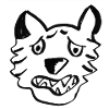Black Wolf Graffiti Lines