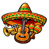 Fiesta Ukulele Sombrero Design