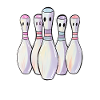 Quilles de bowling Look comique