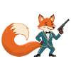Fox Gentleman with Pistol