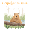 T-shirt design "Capybara Love"