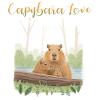 T-shirt design "Capybara Love"