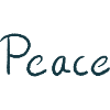 Peace Brush Font Shirt Design