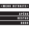 Menu Retraite (bandeau noir)
