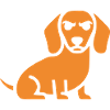 Dackel Hund Flat Design