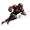 American Football Player Illustration