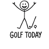 Golf Today Golfer Humor Gaveidé Golfspiller