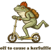 Off to cause a kerfuffle 
