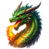 Feuer speiender Drache