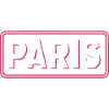 Paris Neon Sign Pink Frame