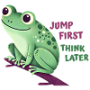 Frog with Quote