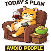 Today's Plan Avoid People Cat