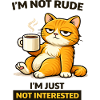 Grouchy Cat Coffee Attitude