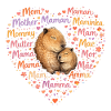 Capybara Mom Heart – Mother's Day Gift