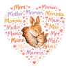 Rabbit Mom Heart – Mother's Day Gift