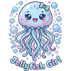 Kawaii Jellyfish Girl Aesthetic Women