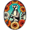 Lemur Serenade in Floral Circle