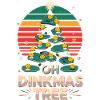 Oh Dinkmas Tree Funny Pickleball