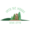 Stile orso nell'illustrazione della foresta