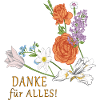 Blumenstrauß Danke