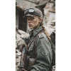 War heroine in mud military look