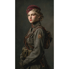 Guerrier historique en manteau