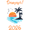 Summer 2026 Sunset Beach Vacation Shirt