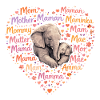 Elephant Mom Heart – Mother's Day Gift
