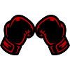 Boxing Gloves Icon Logo
