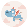Blauer Drache