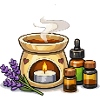 Lavender Scented Candle Warmer Set