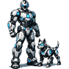 Combat Robot Duo: Metallic Companions