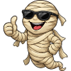 Cool mummy with sunglasses