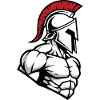 Spartiate Musculation Fitness Guerrier Mascotte