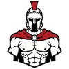 Spartan Face Bodybuilding Warrior Mascot
