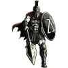 Veteran Spartan Combat Spear Shield Maskottchen
