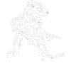 Eishockey Dinosaurier Jungen Eishockeyspieler