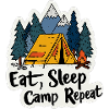 Campeggiare Spruch Mangia Campo Dormito Ripetizione Campeggiatore Outdoo