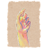 Pastel Rainbow Hand