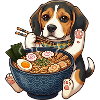 Beagle Ramen Papaws