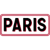Pariser Red-Frame-Typografie