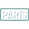 Paris Line Art-Panel Grün-Weiß