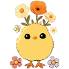 Chick, Spring, Flowers, Summer, Easter, Garden