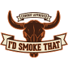 Bull Skull Cowboy Approved Smoker