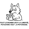 Loup lecteur et paperasse satirique