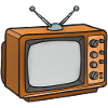Retro Fernseher Cartoon