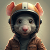 le petit rat motard