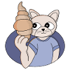 Funny Croissant Cat
