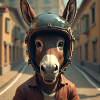 Biker donkey